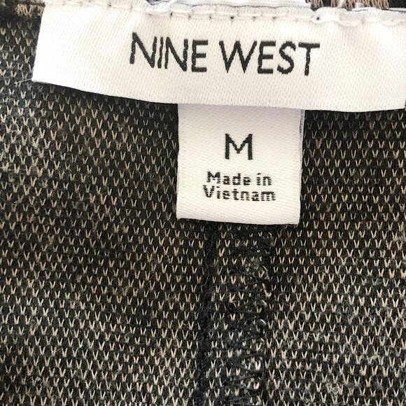 Nine West Dress Medium Brown Black Animal Print Soft  Knit  Stretch - Picture 2 of 3